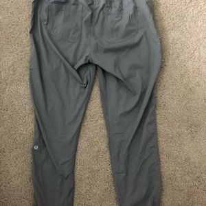 Grey lululemon windbreaker pants
